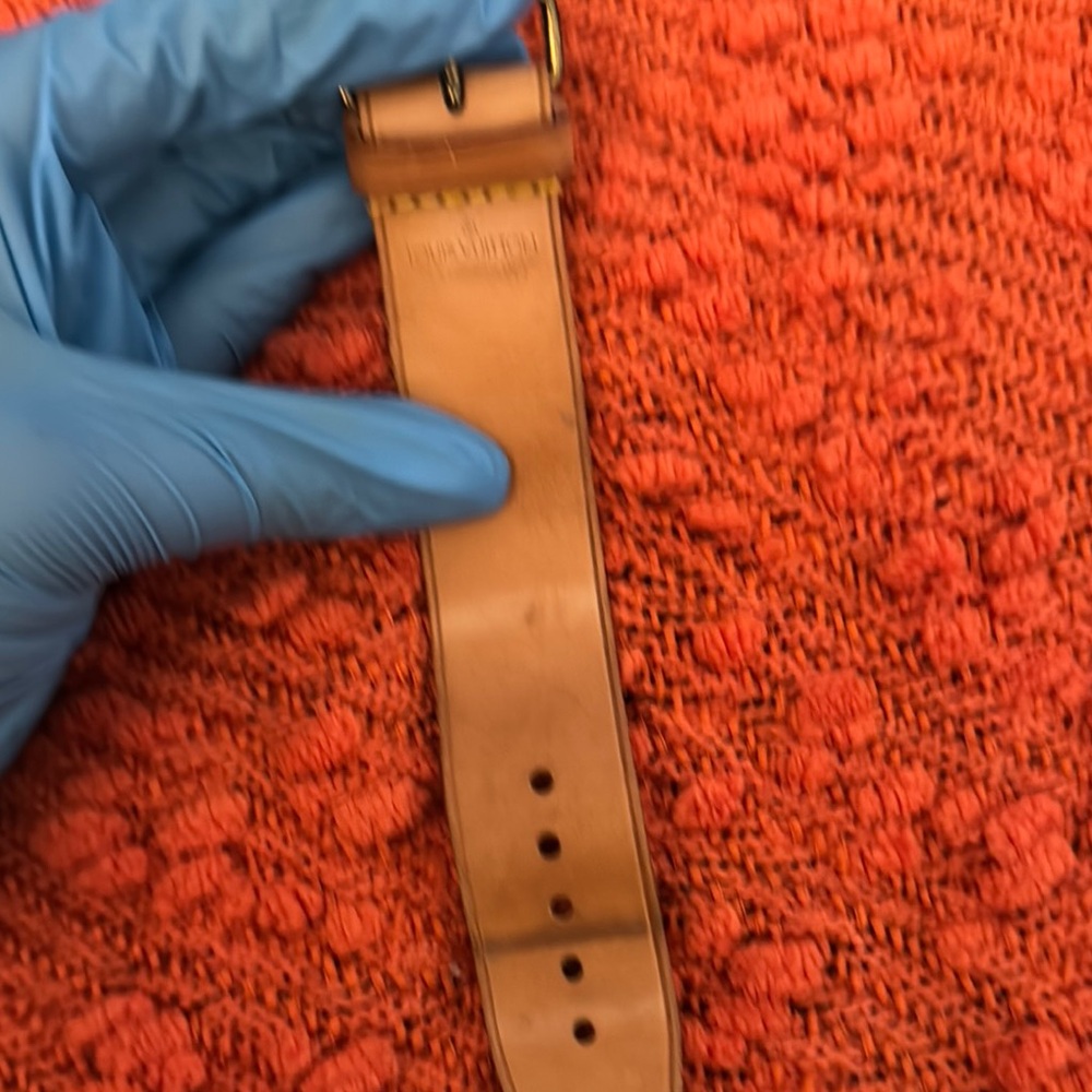 Louis Vuitton Tan Leather Watch Strap